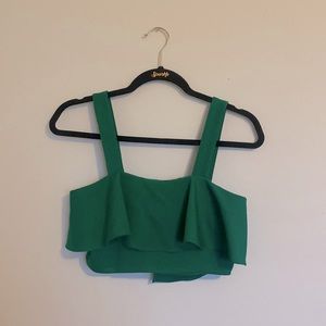 Crop Top + Mid Length Skirt Set